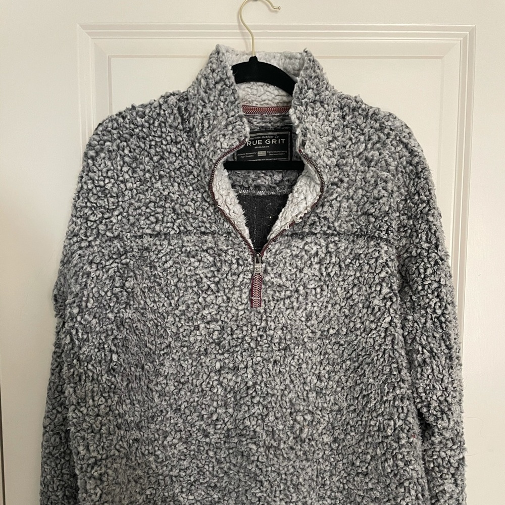 True Grit Frosty Tipped 1/4 Zip Pullover